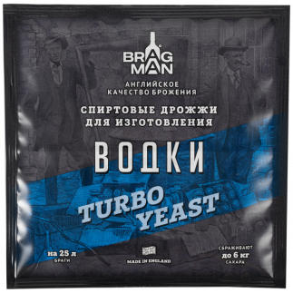 Дрожжи спиртовые Bragman Vodka Turbo (66г)