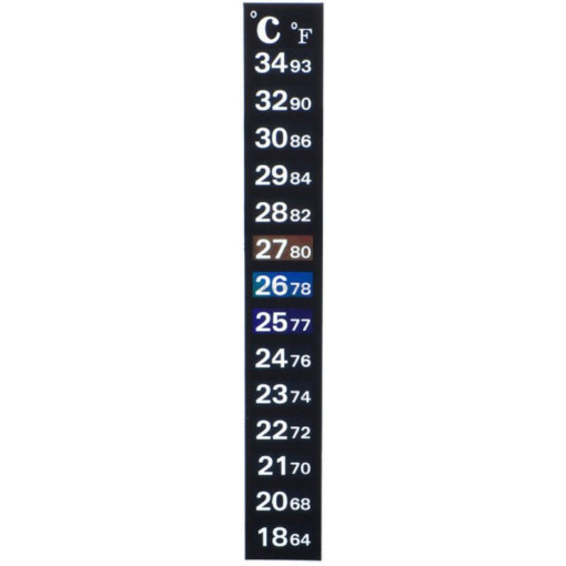 Термометр ЖК самоклеющийся 18-34гр.
