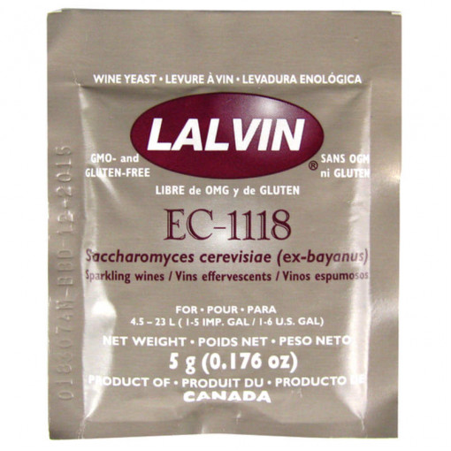 Дрожжи винные Lalvin EC-1118 5г.