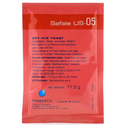 Дрожжи пивные Fermentis Safale US-05 (11,5гр)