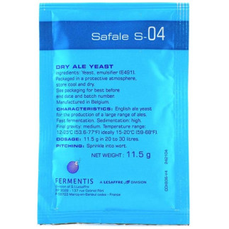 Дрожжи пивные Fermentis Safale S-04 (11,5гр)