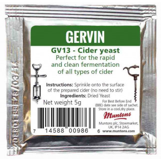 Дрожжи винные Gervin GV13 Cider 5гр.